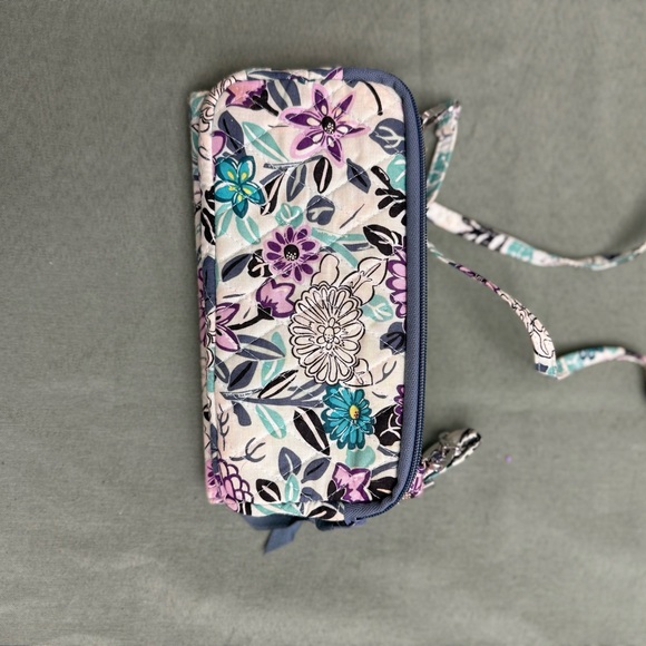 Vera Bradley Purple and Teal Floral Wallet - Picture 3 of 3